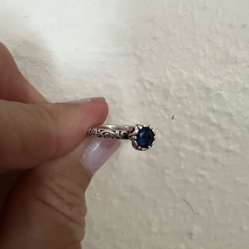 James Avery cherished birthstone blue sapphire September 6.5 - Picture 2 of 4